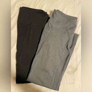 Lot of 2 Luxe Yoga Pants Bootcut Member’s Mark Size L Black and Grey